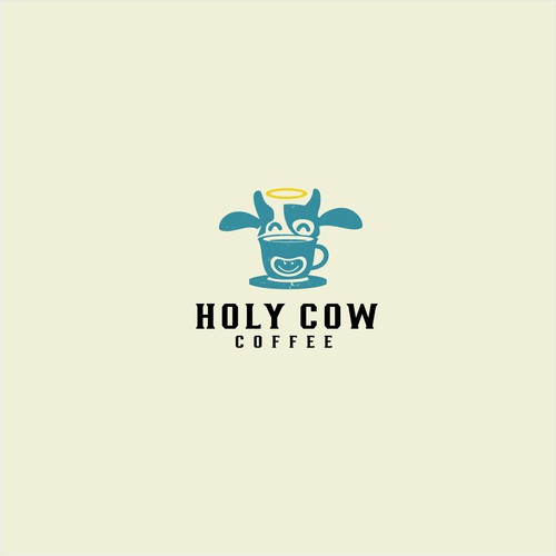 Design an Eye Catching Country Vibe Coffee Logo for "Holy Cow Coffee" Design by mahesabenar