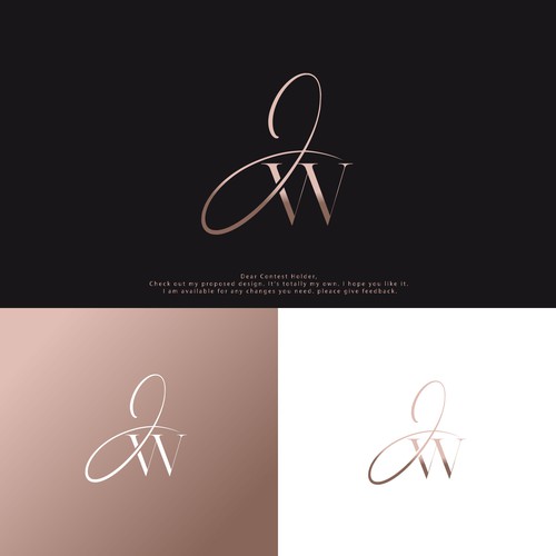 JW Script Logo Diseño de pixeldesign999