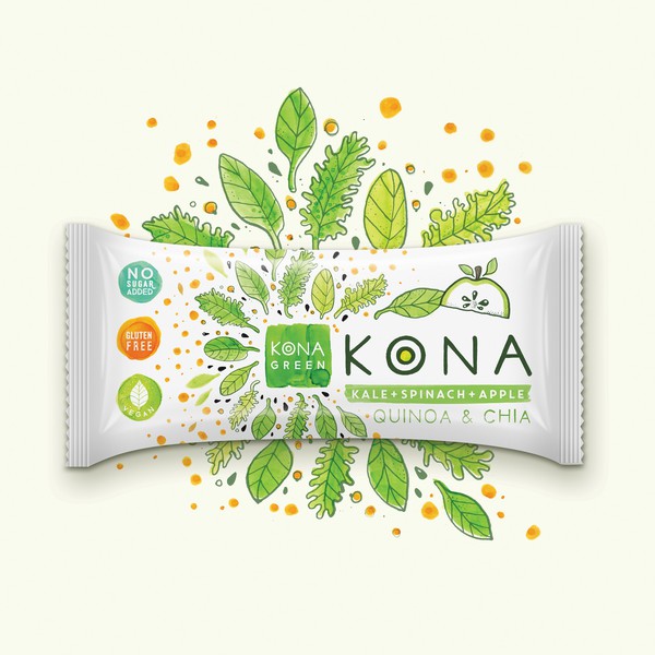Branding for  KONA  nutrition bars