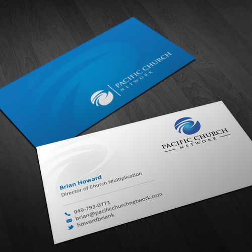 Create a business card for a Network of Churches in the Los Angeles, CA ...