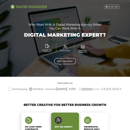 Digital Marketing Site Redesign Design by Suegeer