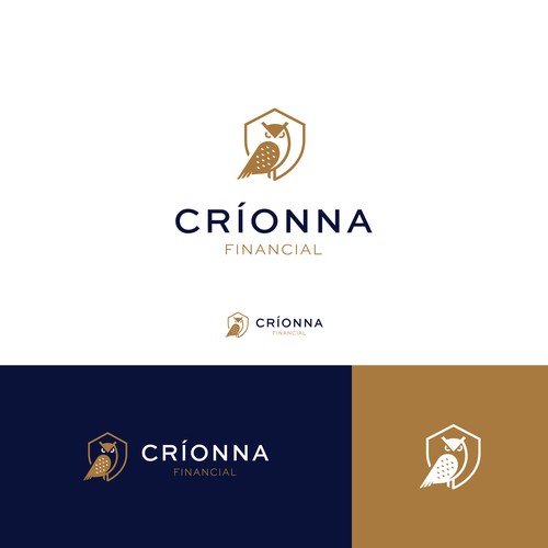 Modern owl logo for financial planning firm Design by Artoware