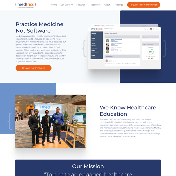 About us page design