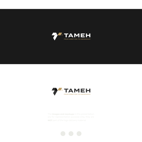 Design di “Premium Logo Design for Tameh – Next-Gen Fractional Real Estate Platform (Arabic + English)”- Add seed to plant di c o n e l l o
