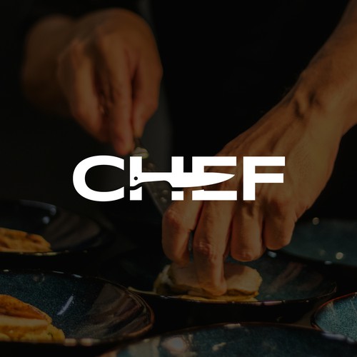 "CHEF": Food & Cooking Social Media Logo Design by k a r a