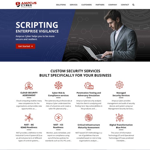 Landing page design contest entry by Shaurya-Arts