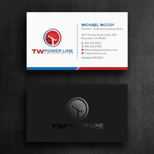 Business Card for a high voltage company Design by Felix SH