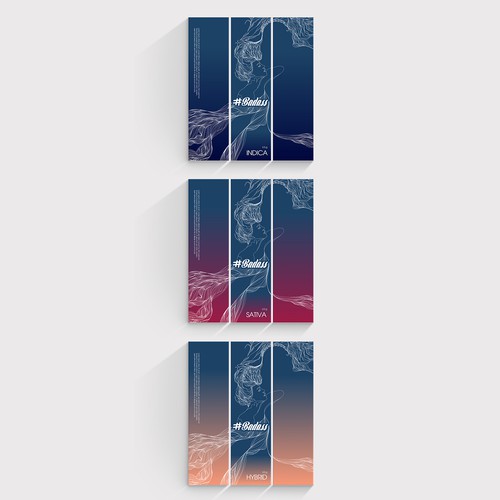 Vape package' design Design by Lilli Petrova