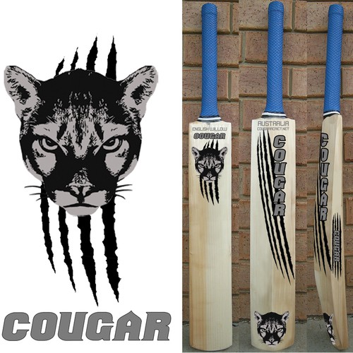 Design a Cricket Bat label for Cougar Cricket Design por Sasa.zekonja