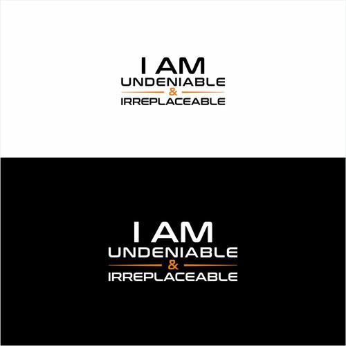 Undeniable & Irreplaceable T- shirt Logo Contest -(Minimalist) -This should be an easy one. Design by Hafiz29