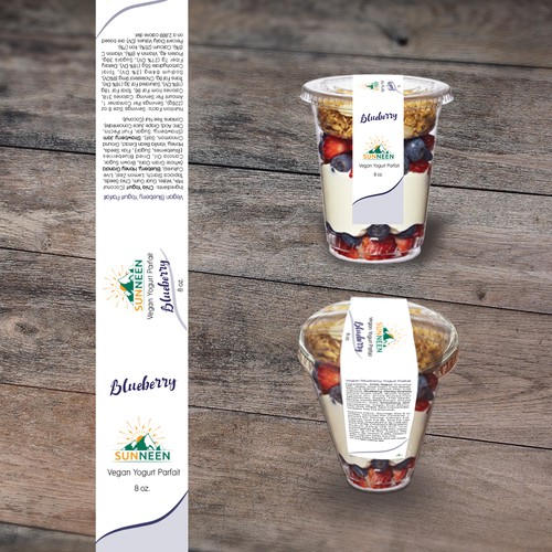 Design fresh/modern labels for new line of Vegan Yogurt Parfait Cups
