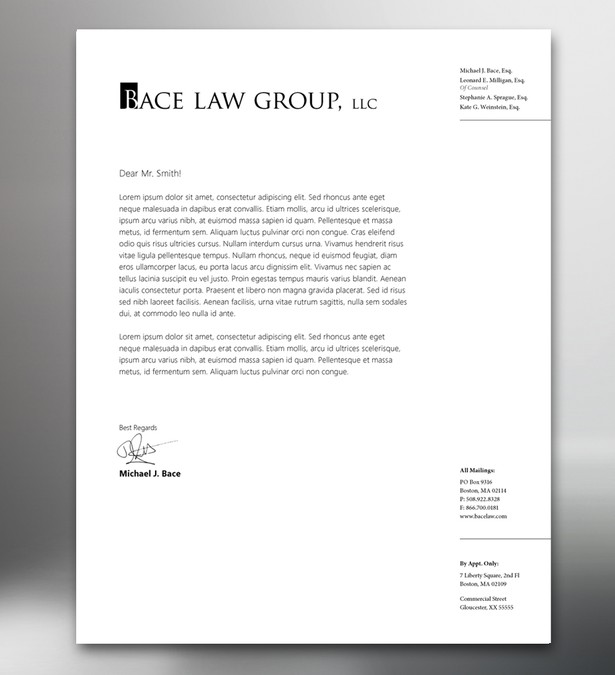 stationery for Bace Law Group, LLC | Stationery contest