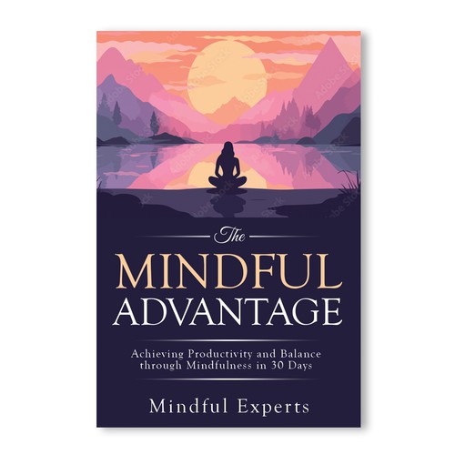 Book cover for a non-fiction self-help book about Mindfulness Design by Rashmita