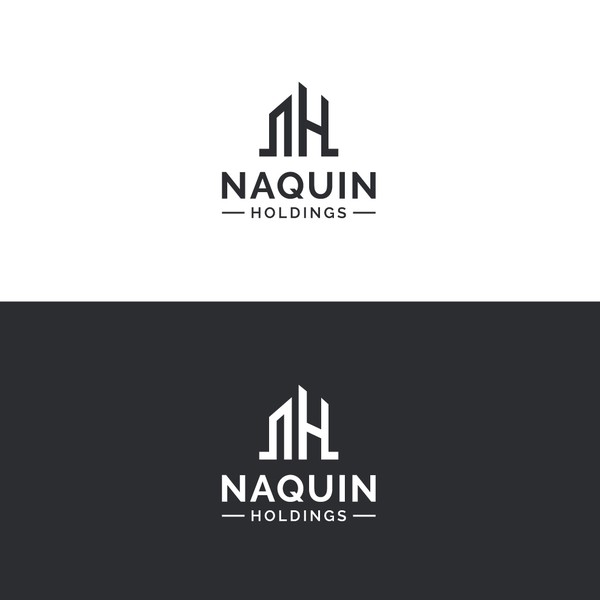 Minimal Monogram Logo for Naquin Holdings | Premium Corporate Identity