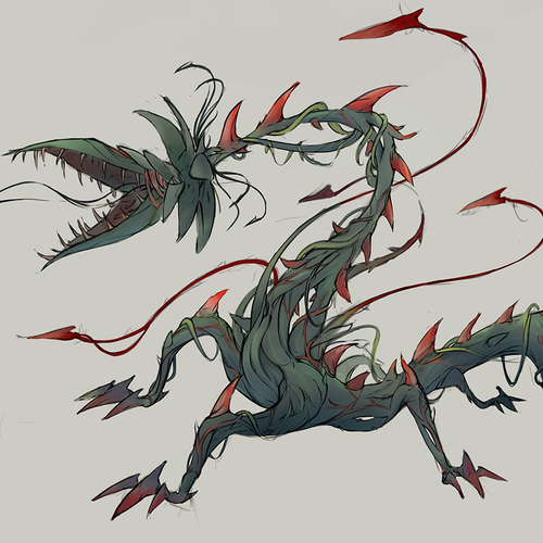 Design a Vicious Monster Plant for a Comic Book Design by SilentWhisper