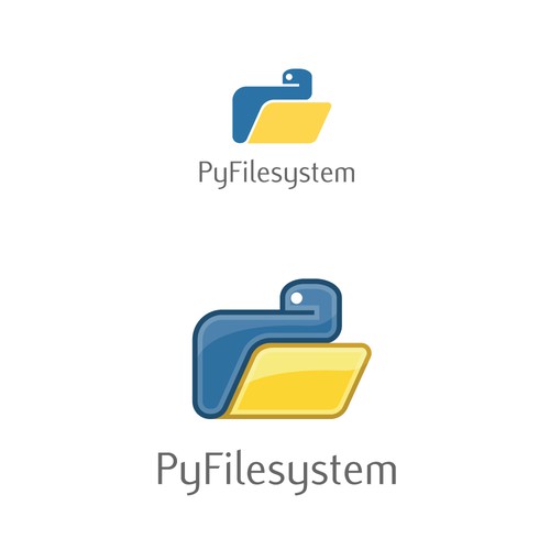 Design a logo for a Python module Design by seadmujanovic