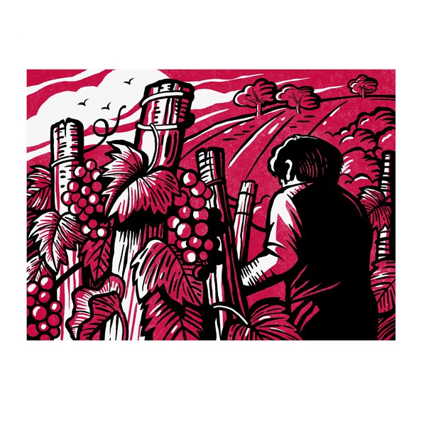 Design for wine label
