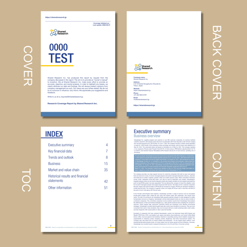 New PDF designs for Company Report Design by EzraSaraswati