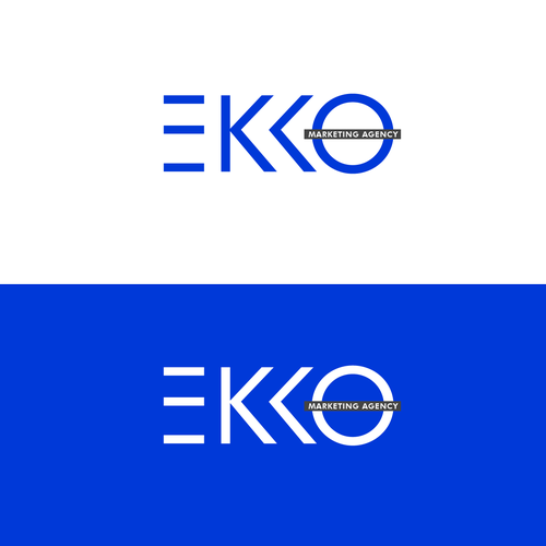 SIMPLE LOGO - ekko Letters then dm after Design by Gernet