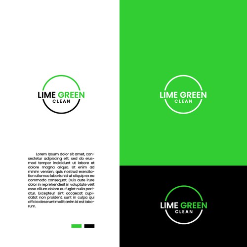 Lime Green Clean Logo and Branding Réalisé par digital recipe