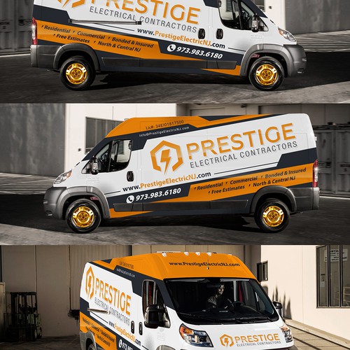 Car wrap needed for Prestige Electrical Contractors Design réalisé par Kiky Rizki