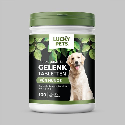 Modern label design for high quality joint tablets for dogs Design by Manthanshah