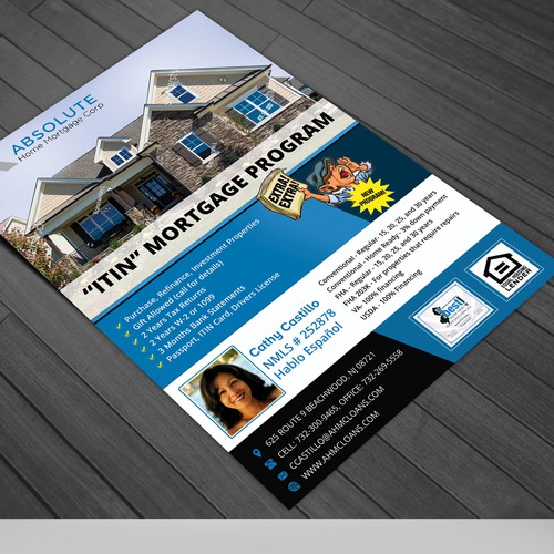 Create A Professional And Standout Flyer For Absolute Home Mortgage Corp Postcard Flyer Or Print Contest 99designs