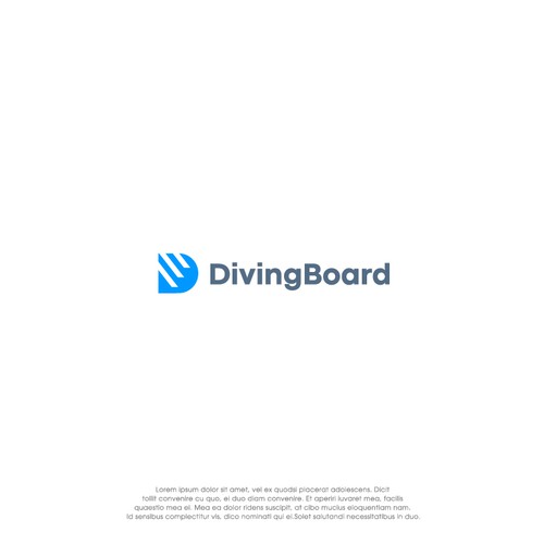 Trading App Logo "Diving Board" Design by oakbrand™