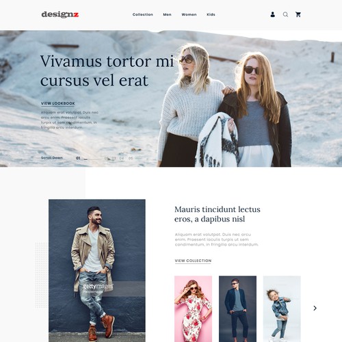 Web page design contest entry by MercClass