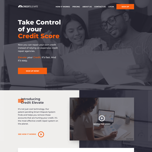 Personal finance company needs you to take our initial website design to the next level! Design by Say Hey Studio