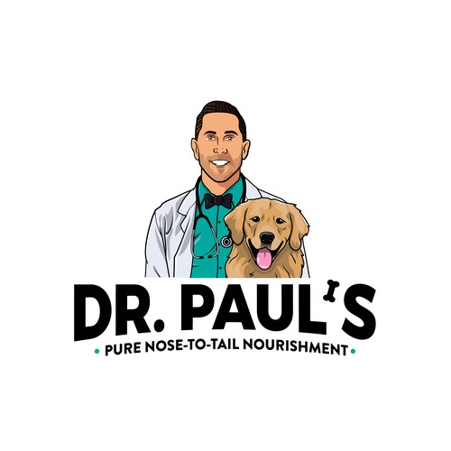 Creative nose-to-tail dog food logo to level-up nutrition for dogs! Design by Sava M- S Design
