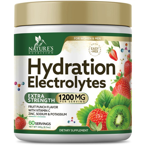 Hydration Electrolytes Design Needed for Nature's Nutrition Design by Black-Pepper