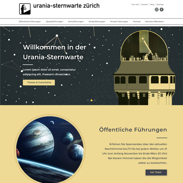 Urania-Sternwarte Zürich / Urania-Observatory Zurich