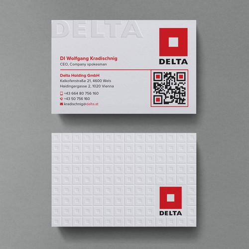 DELTA Business Card Relaunch Design by Birendra Chandra Das