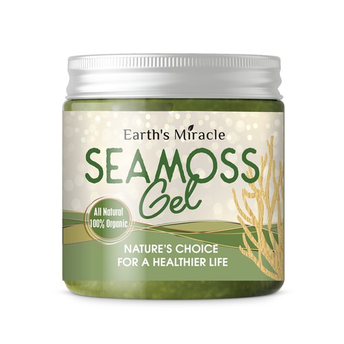 Design a Label for our Sea Moss Gel Product Design by DSB Graphic Design