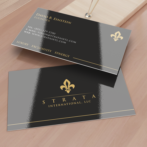 1st Project - Strata International, LLC - New Business Card Design by HYPdesign