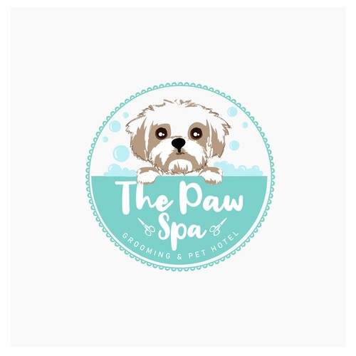 Classic, creative , professional…. The Paw spa , grooming and luxury pet hotel Design by zuley0011