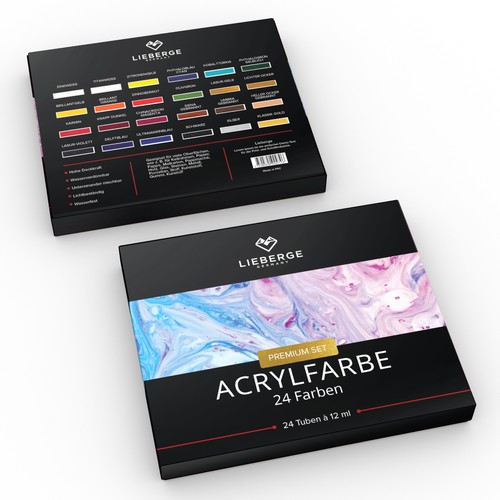 Creative packaging design for acrylic painting Design by CK Graphic