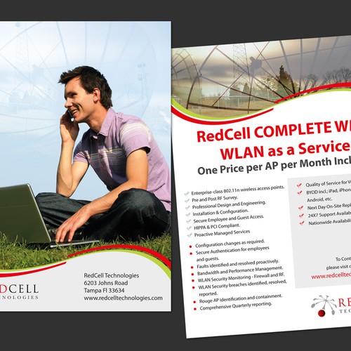 Create Product Brochure for Wireless LAN Offering - RedCell Technologies, Inc. Diseño de am_a