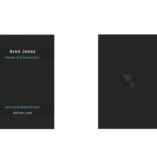 Create an elegant business card for an entrepreneurial hacker Design by xkarlohorvatx