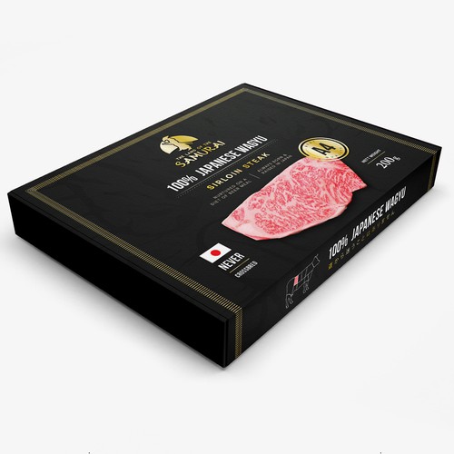 100% JAPANESE WAGYU STEAK Design by Mousers