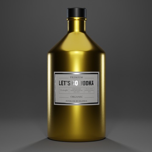 LET'S GO Organic Vodka Design by ZAKIGRAPH ®