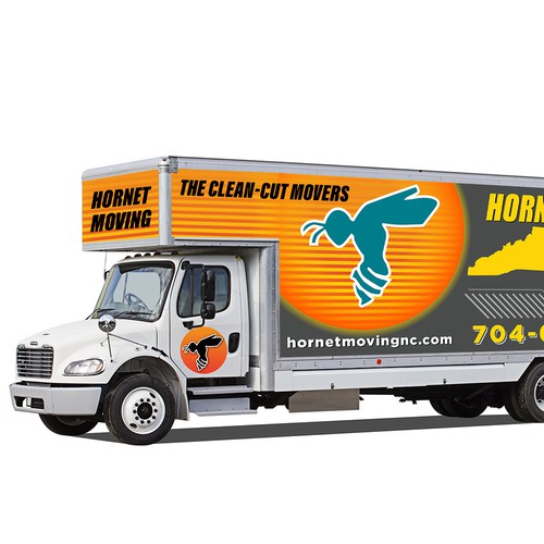 Hornet Moving truck Wrap Design by Logicainfo ♥