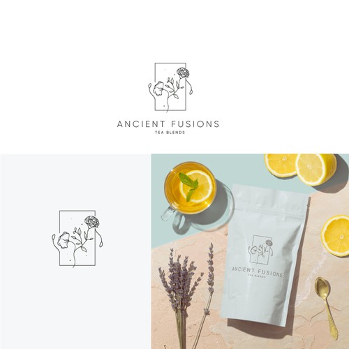 A modern tea brand inspired by tradition, looking for its logo. Design by m å x