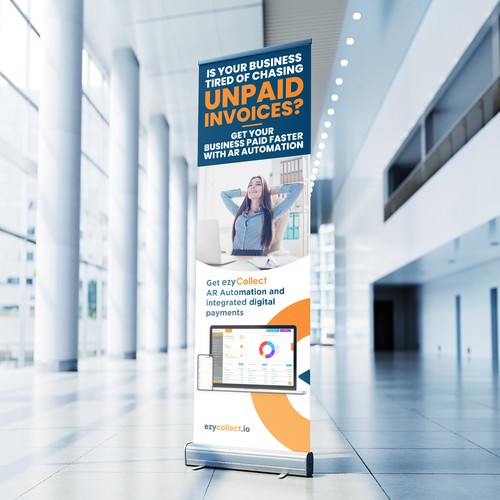 B2B Saas Pull Up Banner for Trade Show Design by icon89GraPhicDeSign