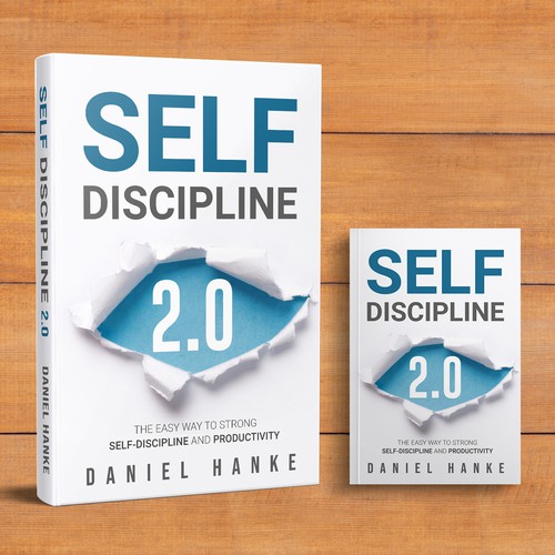 Book cover for a book about SELF-DISCIPLINE Design by DZINEstudio™