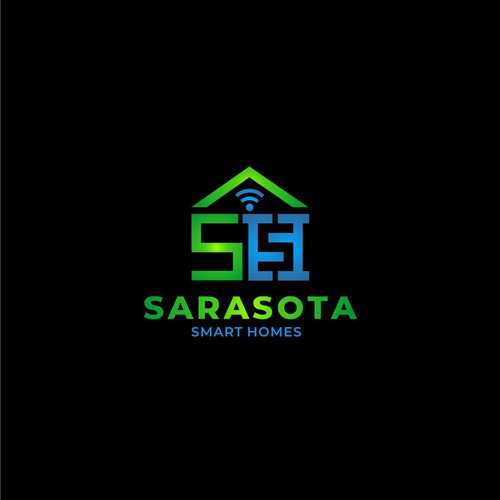 Design Sarasota Smart Homes logo for our company that does technology innovations and installations por ariagatha