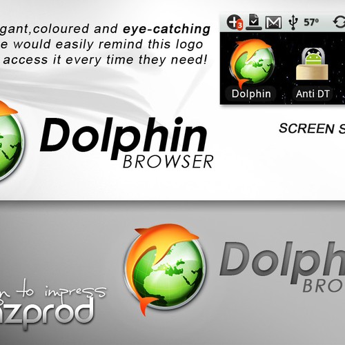 New logo for Dolphin Browser Design by designspot