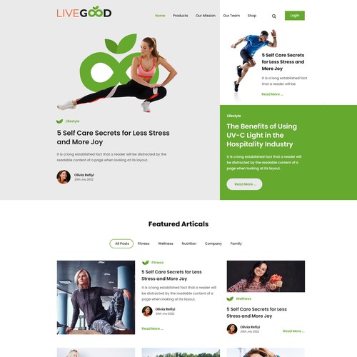 Web page design contest entry by AKDCreative