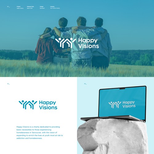 Design di Happy Visions: Vancouver Non-profit Organization di Snhkri™
